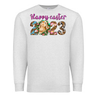 Oatmeal Heather Happy Easter 2023 Premium Sweatshirt - BundleAndBundleShop