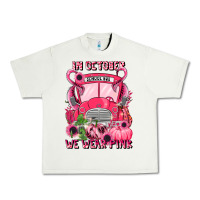 Pistachio in october we wear pink halloween school bus Urban Heavy Tee - LillyAllenDesigns
