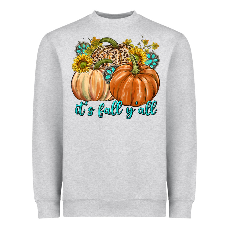 It's Fall Y'all Heavyweight Sweatshirt by texasbilliewilder | Teevron
