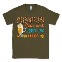 Army Green pumpkin spice and everything nice Classic Tee - BundleAndBundleShop
