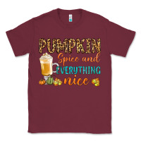 Burgundy pumpkin spice and everything nice Classic Tee - BundleAndBundleShop