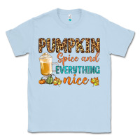 Dusty Blue pumpkin spice and everything nice Classic Tee - BundleAndBundleShop