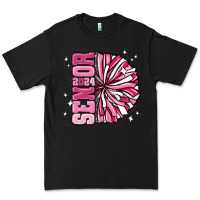 Black senior 2024 pink cheer Premium Tee - MaliasSmallBusiness