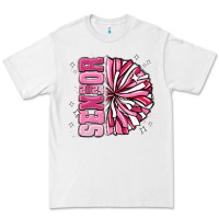 White senior 2024 pink cheer Premium Tee - MaliasSmallBusiness