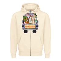 Sandshell Happy Easter bunny truck Easter Day Zipper Hoodie - CowGirlArtShop