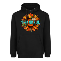Black thankful with sunflower bbs Heavyweight Hoodie - BundleAndBundleShop