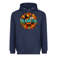 Navy thankful with sunflower bbs Heavyweight Hoodie - BundleAndBundleShop