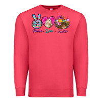 Cardinal Peace Love Easter Premium Sweatshirt - BundleAndBundleShop