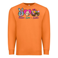 Carrot Peace Love Easter Premium Sweatshirt - BundleAndBundleShop