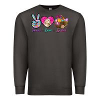 Smoke Peace Love Easter Premium Sweatshirt - BundleAndBundleShop
