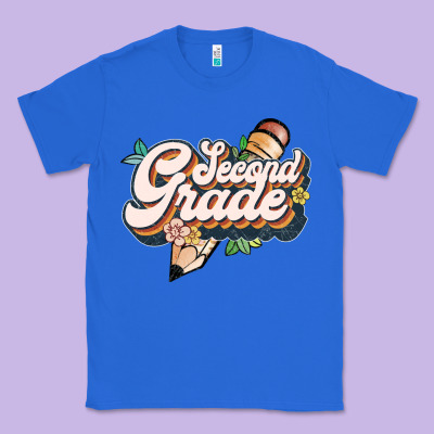 Second Grade Classic Tee Designed By Jahusdesignshop