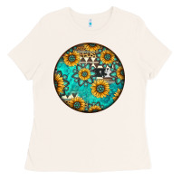 Bone Round western pattern Ladies Tee - Jasminsmagicworld