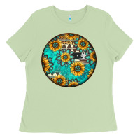 Matcha Round western pattern Ladies Tee - Jasminsmagicworld