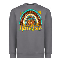 Storm Hello Fall with Rainbow Heavyweight Sweatshirt - texasbilliewilder