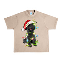 French Oak christmas black poodles dog Urban Heavy Tee - LillyAllenDesigns