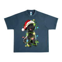 Midnight Navy christmas black poodles dog Urban Heavy Tee - LillyAllenDesigns