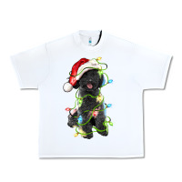 White christmas black poodles dog Urban Heavy Tee - LillyAllenDesigns