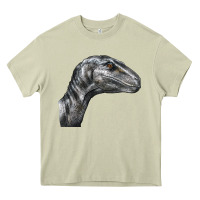 Mossy Velociraptor Face Heavy Core Tee - LillyAllenDesigns