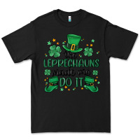 Black the leprechauns made me do it Premium Tee - MaliasSmallBusiness