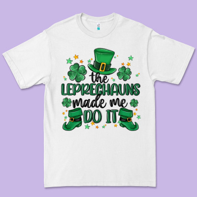 The Leprechauns Made Me Do It Premium Tee Designed By Maliassmallbusiness