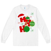 White Christmas Ho Ho Ho Long Sleeve Tee - Bettercallsaul
