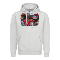Dove Grey Oh my stars pig Zipper Hoodie - CowGirlArtShop