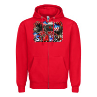 Red Oh my stars pig Zipper Hoodie - CowGirlArtShop