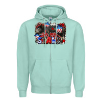 Seafoam Oh my stars pig Zipper Hoodie - CowGirlArtShop