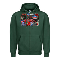 Sports Green Oh my stars pig Zipper Hoodie - CowGirlArtShop
