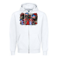 White Oh my stars pig Zipper Hoodie - CowGirlArtShop