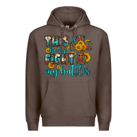 Coffee this is how i fight my battles Premium Hoodie - OliviaCreatesArt