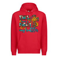 Red this is how i fight my battles Premium Hoodie - OliviaCreatesArt