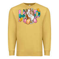Antique Gold Hop Bunny Easter Premium Sweatshirt - BundleAndBundleShop