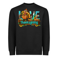 Black Love Thanksgiving with Turkey Heavyweight Sweatshirt - texasbilliewilder