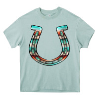 Arona serape turquoise horseshoe Heavy Core Tee - Jasminsmagicworld