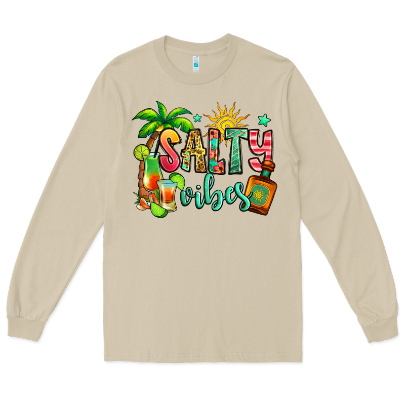 Salty Vibes Tequila Summer Long Sleeve Tee by Jasminsmagicworld | Teevron