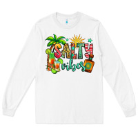 White salty vibes tequila summer Long Sleeve Tee - Jasminsmagicworld