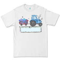 White easter tractor boy Premium Tee - MaliasSmallBusiness