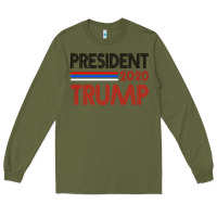 Army Green President 2020 Trump Long Sleeve Tee - Bettercallsaul