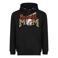 Black baseball mom Heavyweight Hoodie - FaDigitalArtStudio