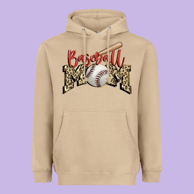 Baseball Mom Heavyweight Hoodie Designed By Fadigitalartstudio