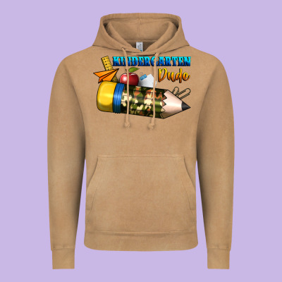 Kindergarten Dude Vintage Hoodie Designed By Bundleandbundleshop