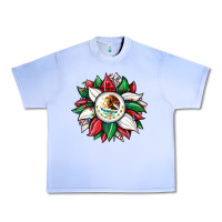 Christmas Sunflower Mexican Flag Urban Heavy Tee | Teevron