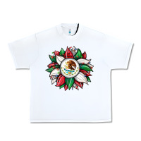 White Christmas sunflower Mexican flag Urban Heavy Tee - JahusDesignShop