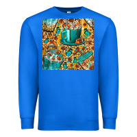 True Royal american football coffee cups with butterfly and leopard seamless patt Premium Sweatshirt - BundleAndBundleShop