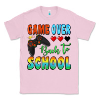 Bubblegum Pink game over back to school Classic Tee - BundleAndBundleShop
