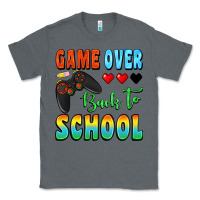 Charcoal Heather game over back to school Classic Tee - BundleAndBundleShop