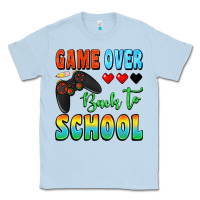 Dusty Blue game over back to school Classic Tee - BundleAndBundleShop