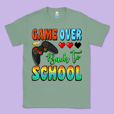 Game Over Back To School Classic Tee Designed By Bundleandbundleshop