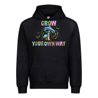 Black grow your own way Urban Hoodie - CowhideDigitalArt